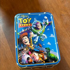 Vintage Disney Toy Story Kids Tin Box from 1996 - Blue